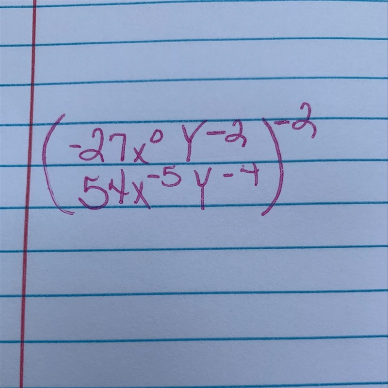 Raise the quality in parentheses to the indicated exponent, and slim lift the resulting-example-1