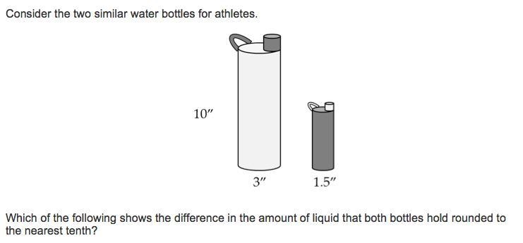 Consider the two similar water bottles for athletes-example-1