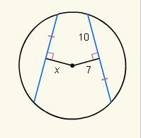 50 POINTS!!!! Find the value of x. 7 10 14 17-example-1