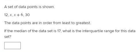 What is the interquartile range for this data set?​-example-1