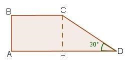 Find the length of the height of the right trapezoid shown below, if it has the greatest-example-1