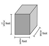 15 POINTS What is the volume of the box pictured below? A. 8/9 B.9/10 C. 1 1/15 D-example-1