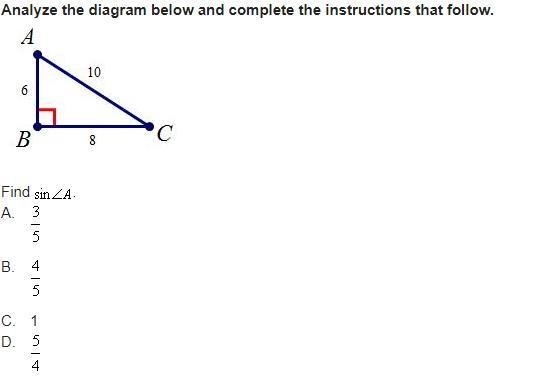 Analyze the diagram below and complete the instructions that follow. Find Sin-example-1