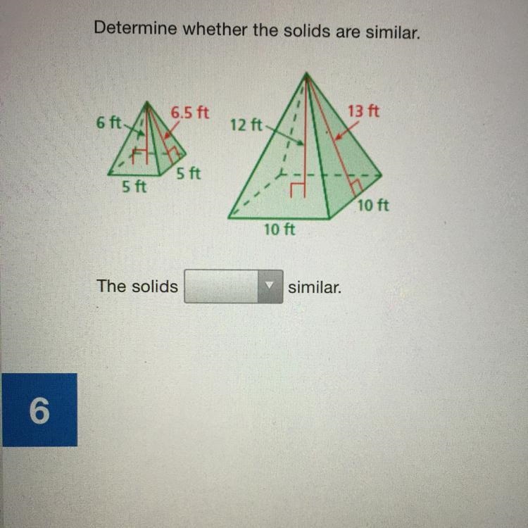 Determine whether the solids are similar.-example-1