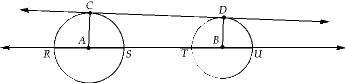 A common tangent is segment CD segment ST segment RU-example-1