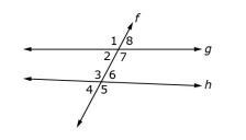 Which angle pairs must be supplementary? Select the 4 answers that apply. angles 1 and-example-1