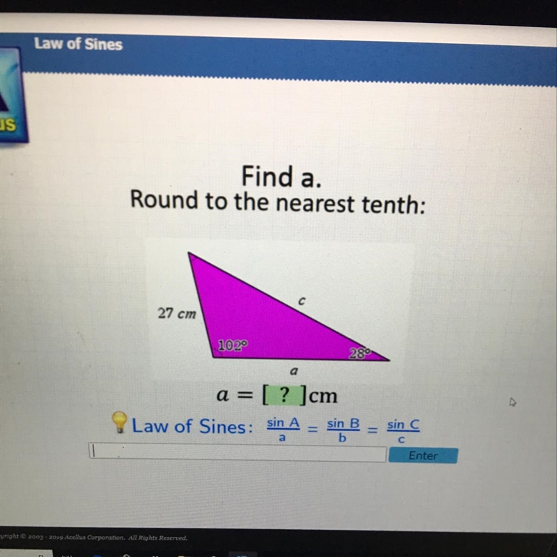 Someone explain to me how I do this law of sines problem-example-1