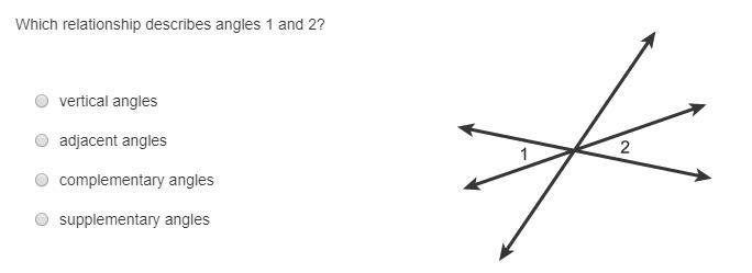 I Need help with this other question! 15 points! Which relationship describes angles-example-1