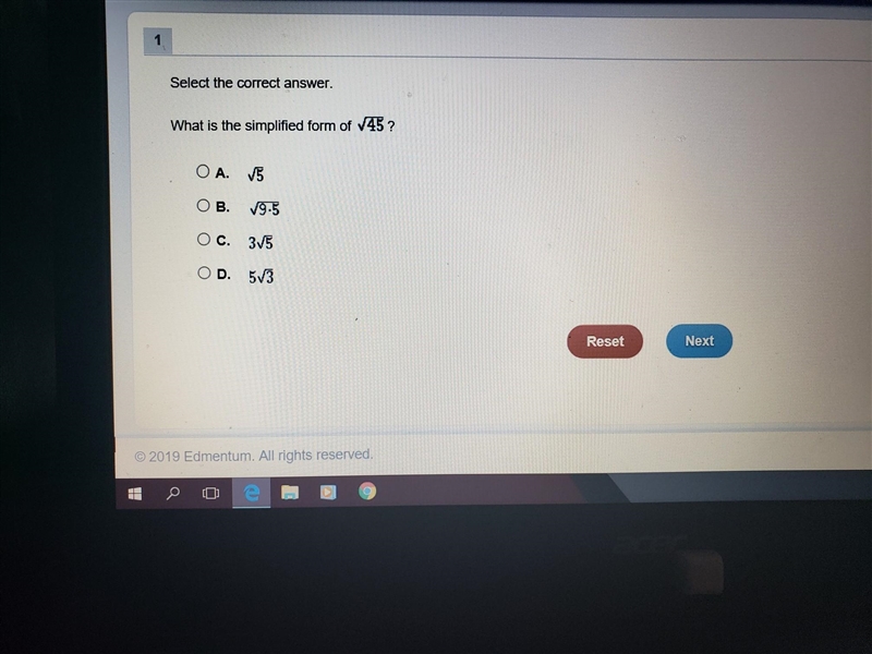 What is the simplified form of 45​-example-1