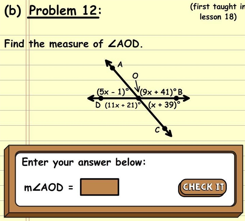 can someone do this one for me? It would be nice if you also measure for AOB and DOC-example-1