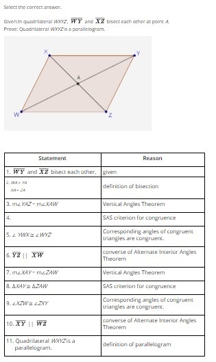 What is the missing statement in this proof? {question and answer choices in pictures-example-1