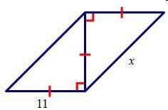 Find the unknown side length, x. Write your answer in simplest radical form. A. 15 B-example-1