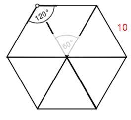 What is the area of the hexagon below to the nearest tenth of a square centimeter-example-1