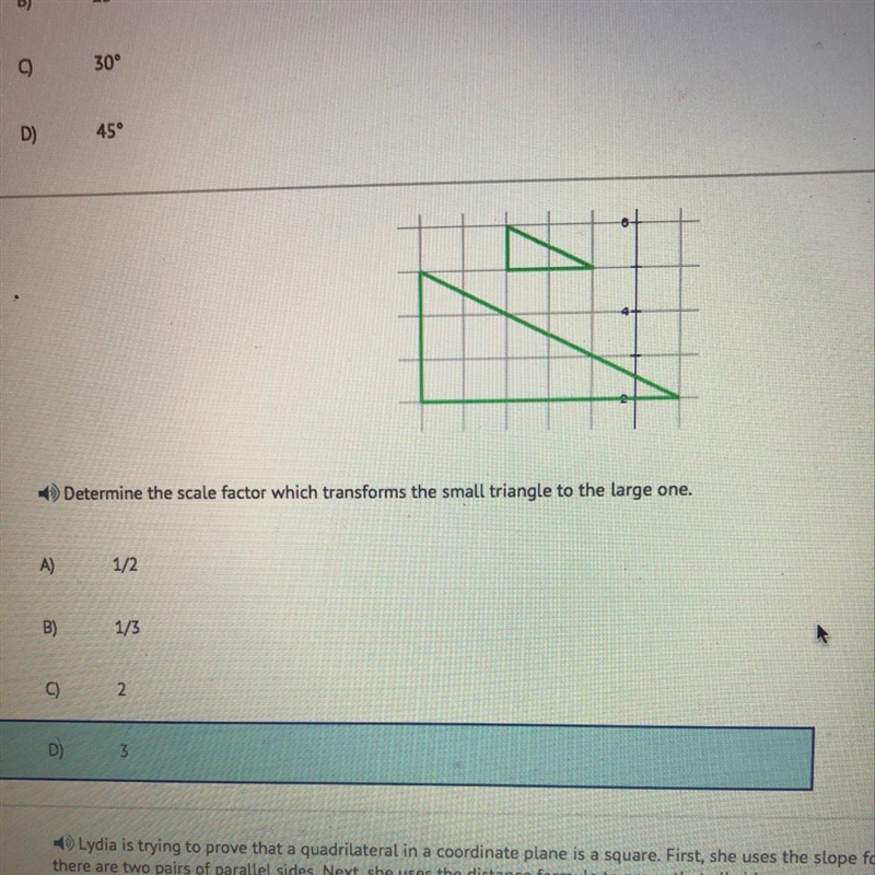 I know what the answer is but can someone explain to me why the answer is D.3 ?-example-1