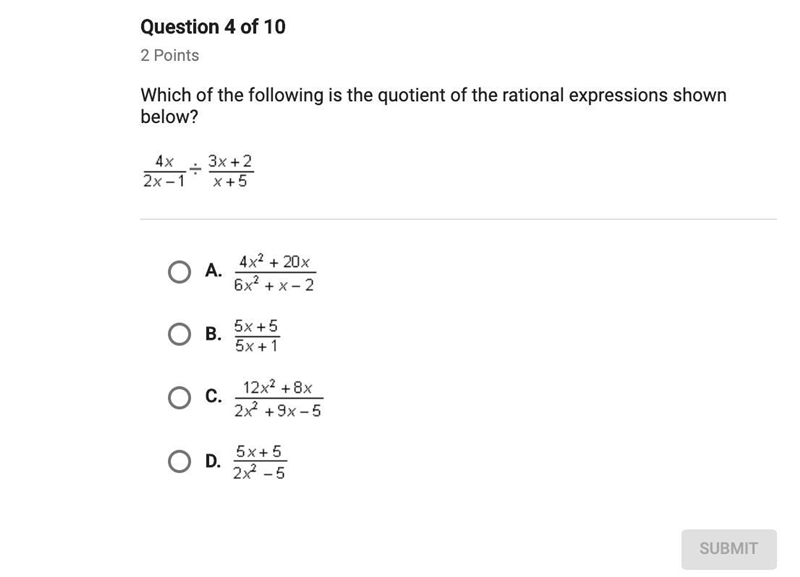 Which of the following is the quotient of the rational-example-1