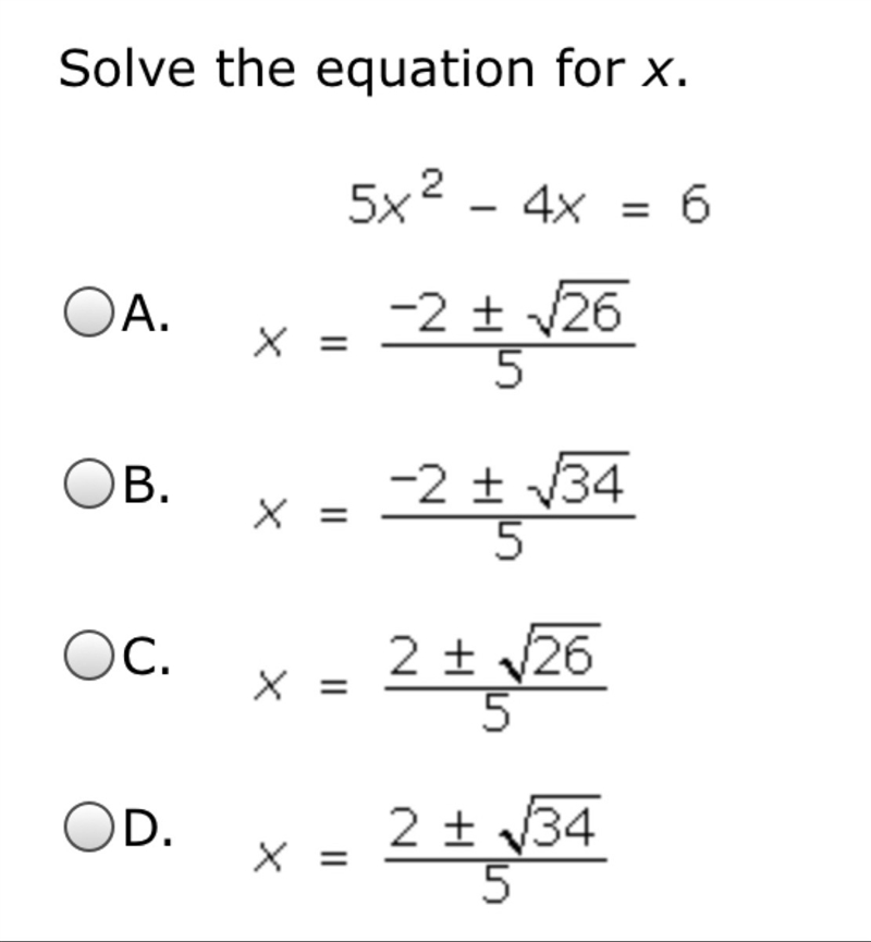 Solve the equation for x.-example-1