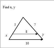 Find x and y for the following problem.-example-1