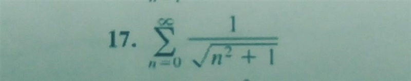 How do you use the limit comparison test on this particular series? Calculus series-example-1