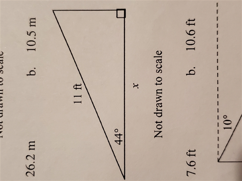 Find the value of x. Round to nearest tenth.-example-1