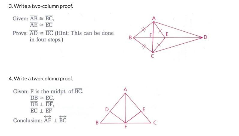 Please help me! Struggling with Geometry! 45 points (proofs)-example-1