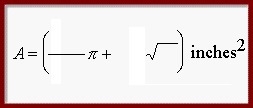 Express answer in exact form. Find the area of the larger segment whose chord is 8&quot-example-1