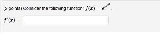 Find f'(x) for the following function.-example-1