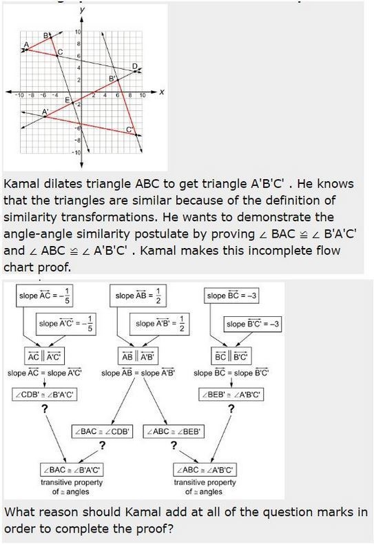 What reason should kamal add to all of the question marks in order to completer the-example-1