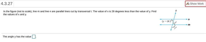 The angle y has the value? show how you solved it-example-1