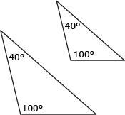 Is there a method that could prove that these two triangles are similar? image 4d-example-1