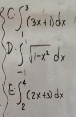 computing definite integral by appealing to geometric formulas Graph the following-example-1