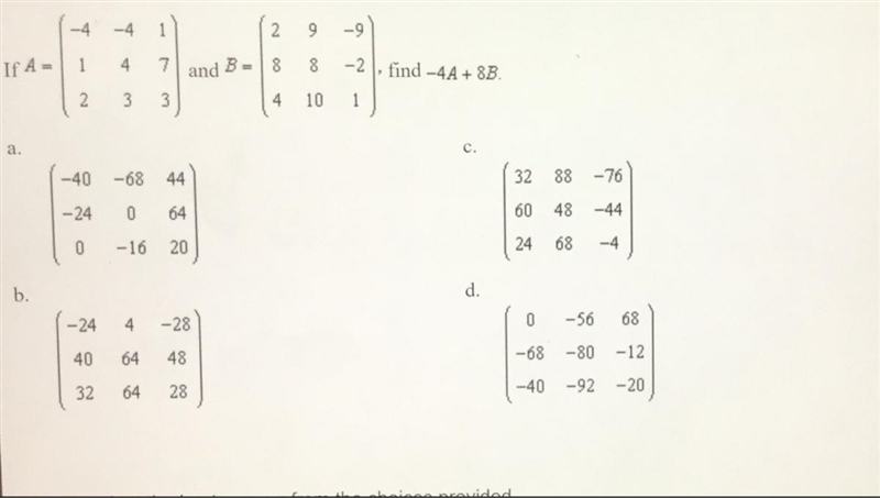 Find -4A+8B (Picture provided)-example-1