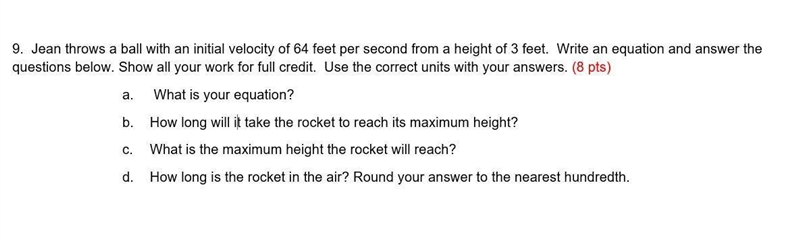 Jean throws a ball with an initial velocity of 64 feet per second from a height of-example-1