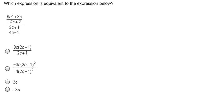 Which expression is equivalent to the expression below?-example-1