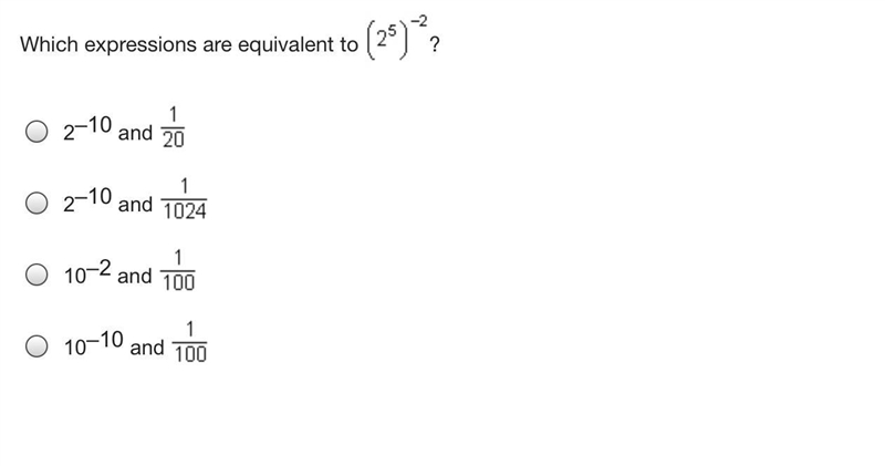 Which expressions are equivalent to the equation-example-1