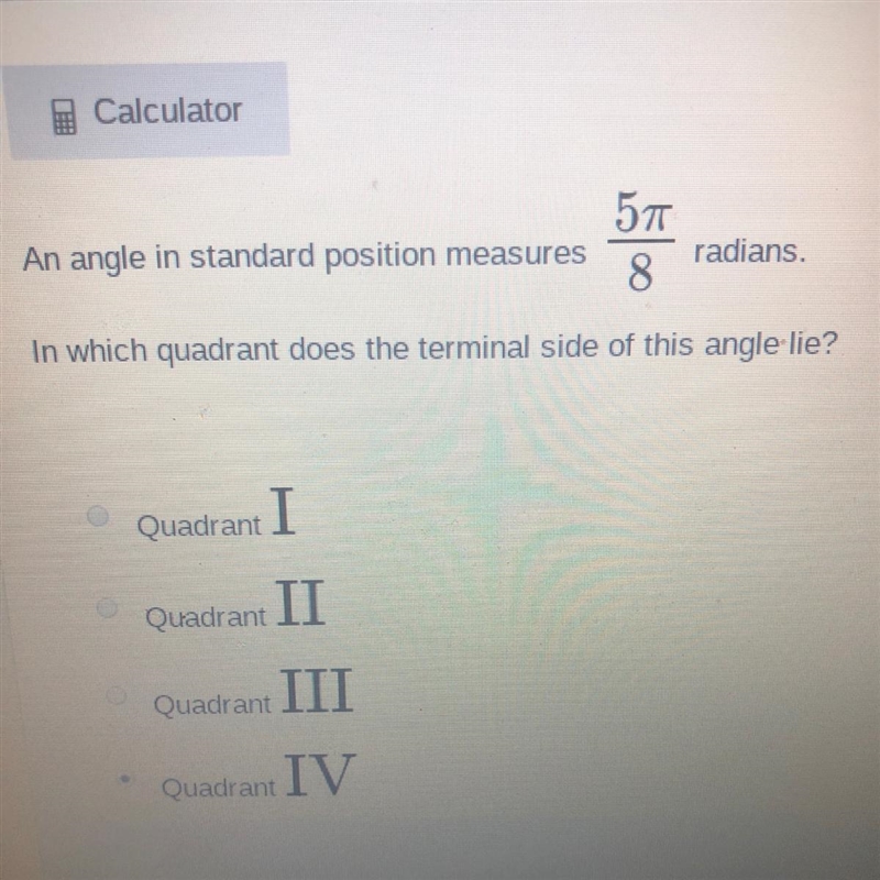 An angle in standard position measures (see the attachment) thanks a bunch-example-1