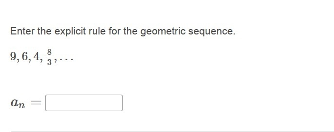 PLEASE HELP ASAP!!! CORRECT ANSWER ONLY PLEASE!!! Enter the explicit rule for the-example-1