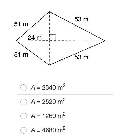 Identify the area of the kite. HELP ASAP PLEASE!!-example-1