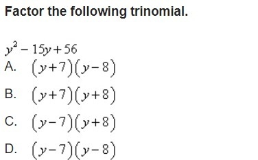 Factor the following trinomial.-example-1