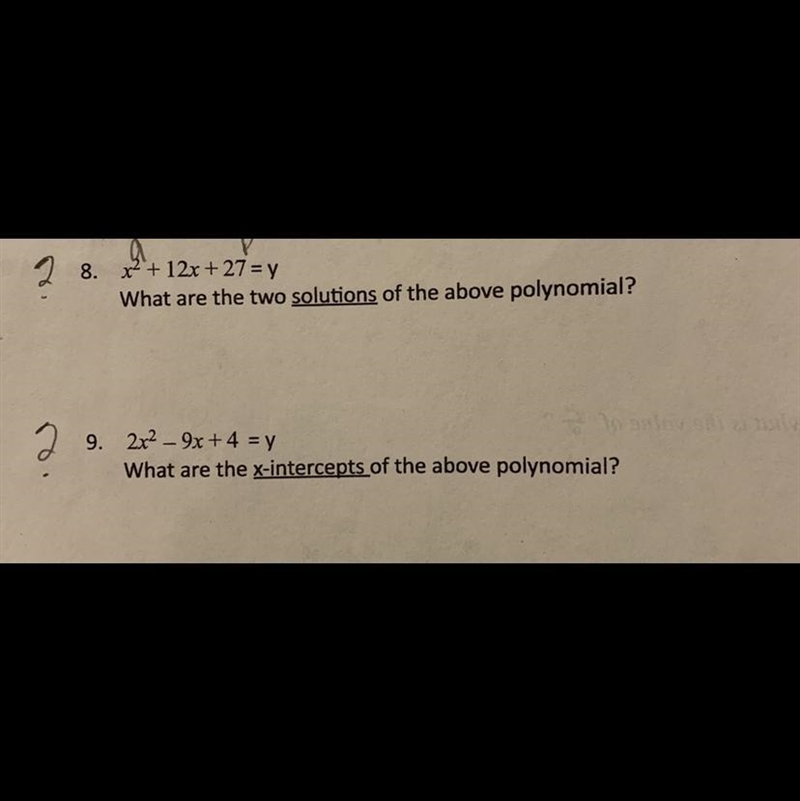 Does anyone know the answer to these two problems?-example-1