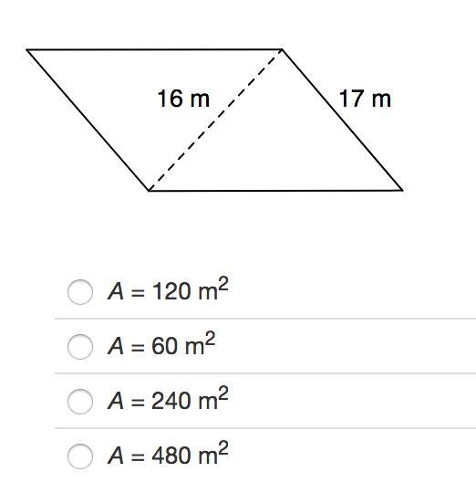 Identify the area of the rhombus. PLEASE HELP! I'm desperate!!-example-1