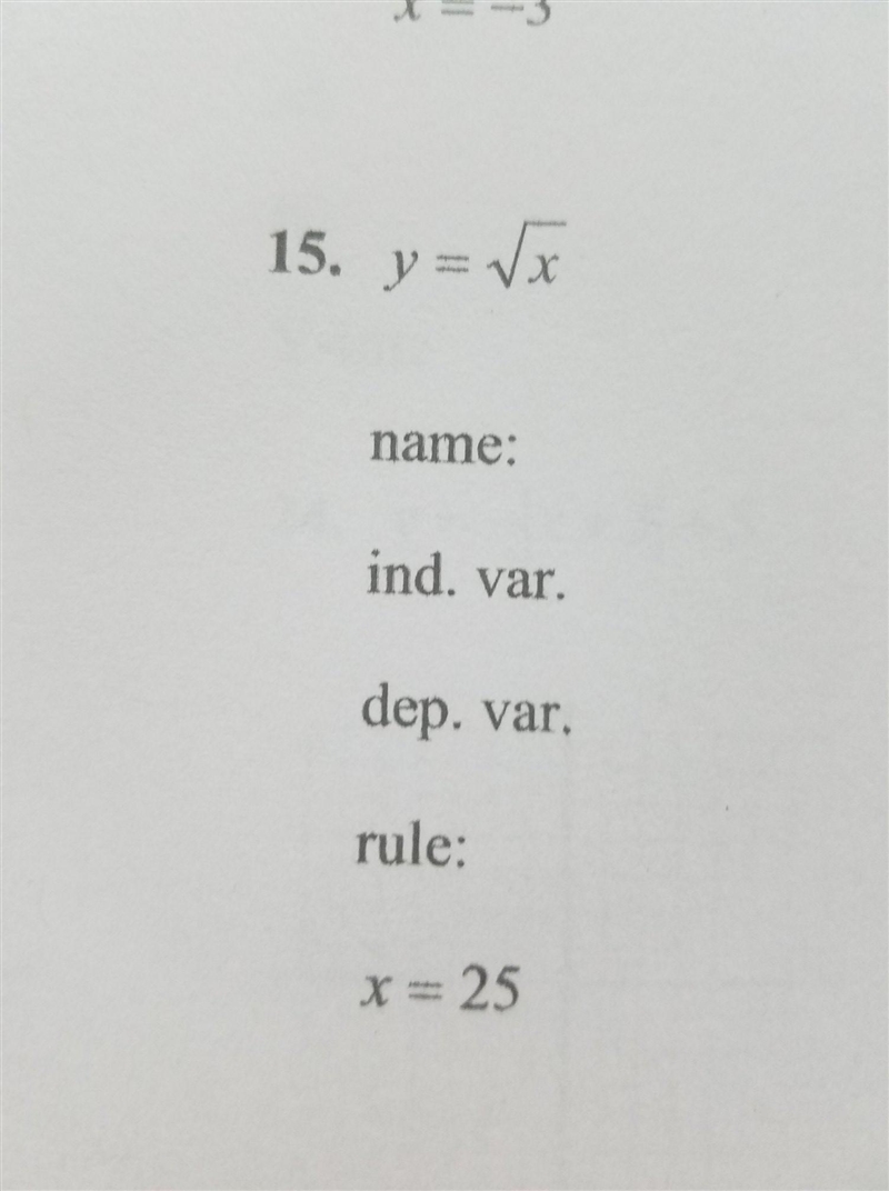 For each function, do the following: a) state the name of the function, b) identify-example-1