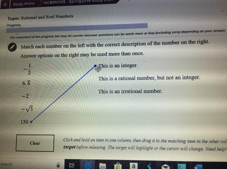 Match each number on the left with the correct description of the number on the right-example-1