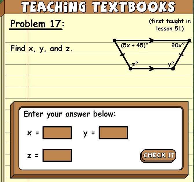 Find x, y, and z of this shape.-example-1