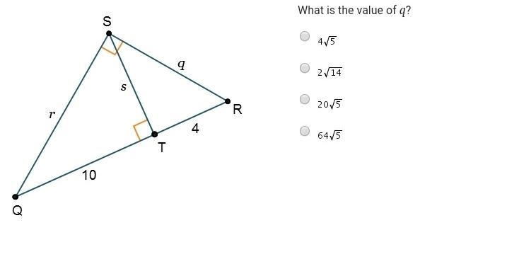 PLEASE explain your answer! What is the value of q?-example-1