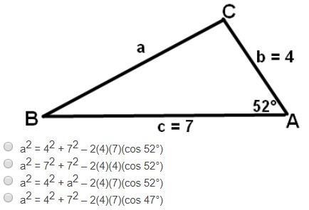 Write an equation that could be used to find the value of a.-example-1