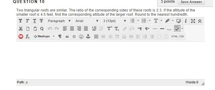 Two triangular roofs are similar. The ratio of the corresponding sides of these roofs-example-1