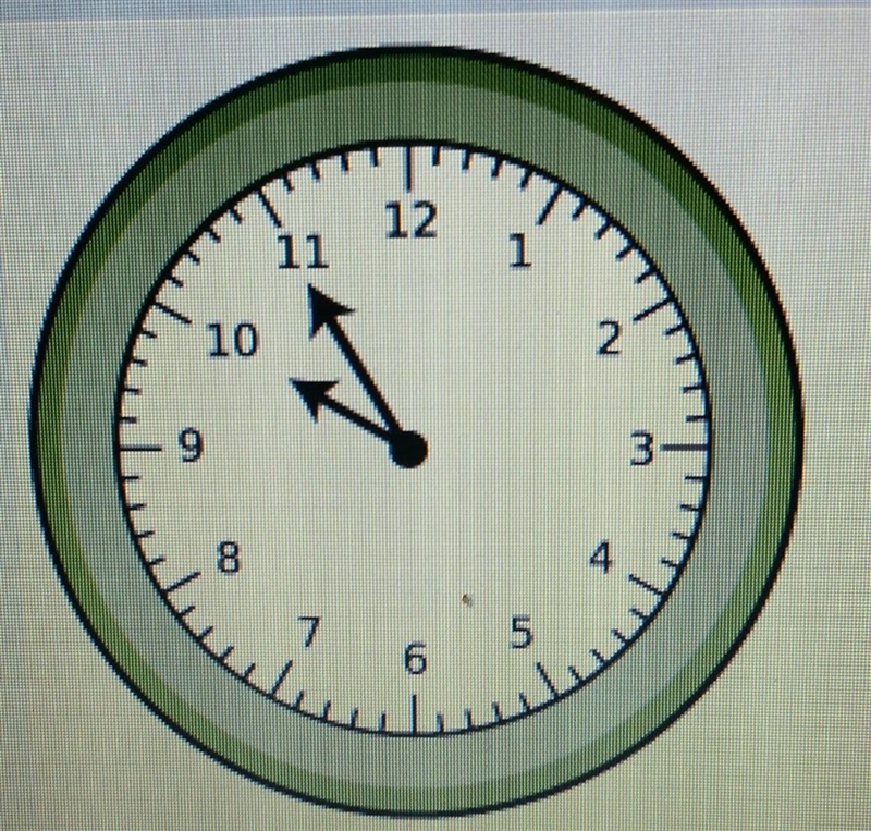 What time is it? A. 11:10 B. 9:11 C. 11:09 D. 10:55 E. 9:55​-example-1