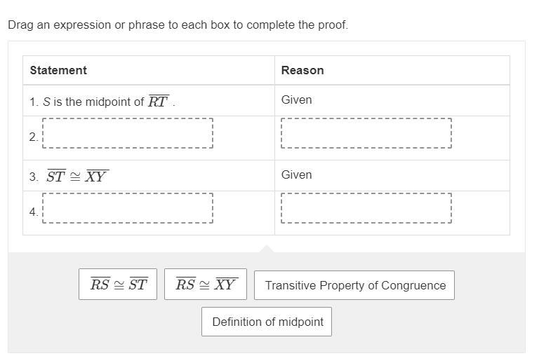 NEED HELP 100 PTS A conjecture and the two-column proof used to prove the conjecture-example-2