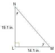 What is the approximate value of y − x?-example-1