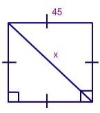 Find the value of x. ( ANSWER NEEDS TO BE IN REDUCED RADICAL FORM )-example-1